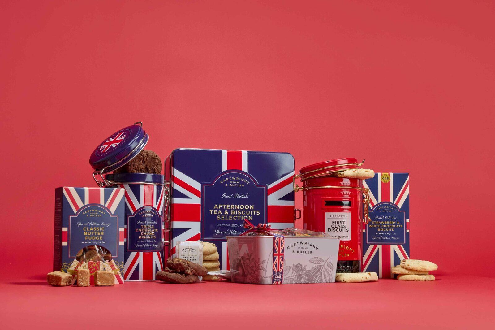 British biscuits and confectionery in Union Jack packaging